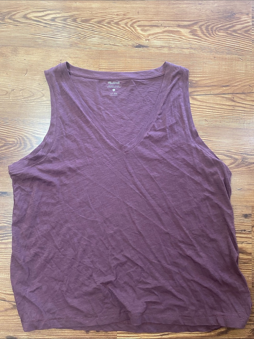 Madewell Women's Plum V-Neck Tank Top